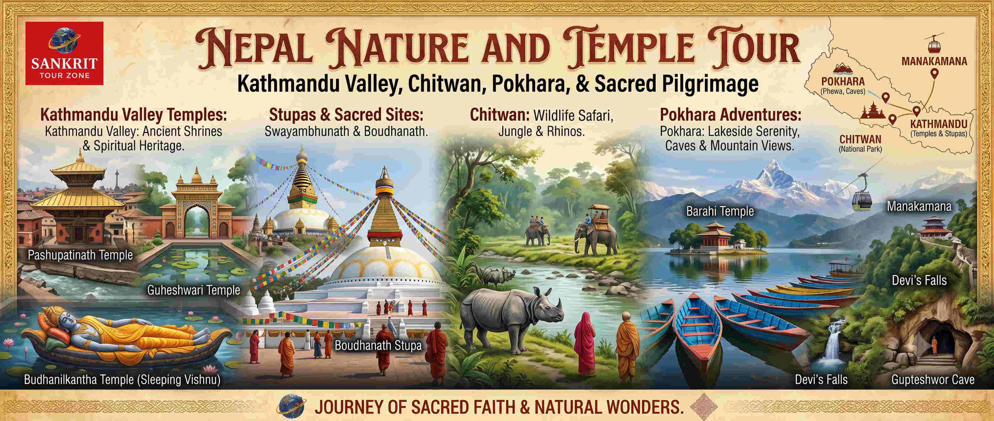 Nepal Nature and Temple Tour